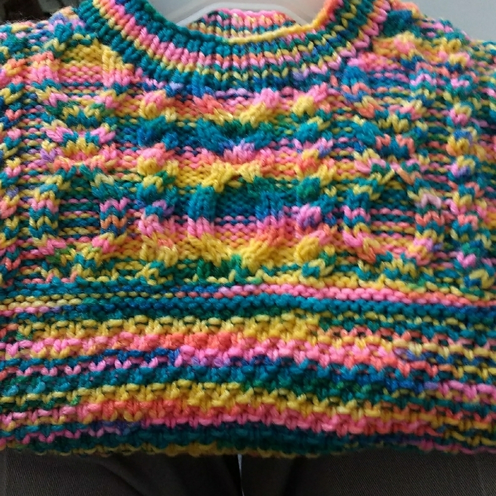 Handknit Multicolour Child's Sweater